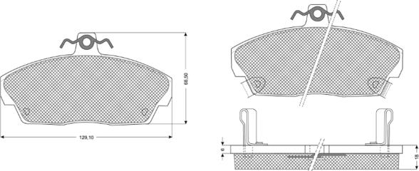 Procodis France PF1151 - Kit pastiglie freno, Freno a disco autozon.pro