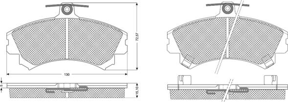 Procodis France PF1152 - Kit pastiglie freno, Freno a disco autozon.pro