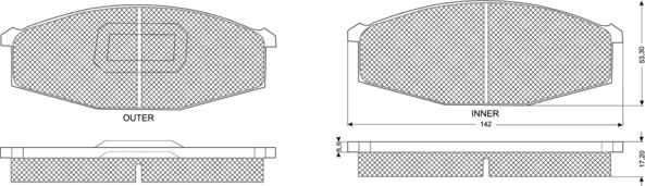 Procodis France PF1169 - Kit pastiglie freno, Freno a disco autozon.pro