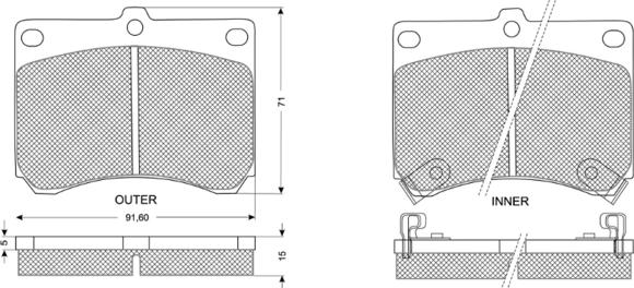 Procodis France PF1168 - Kit pastiglie freno, Freno a disco autozon.pro