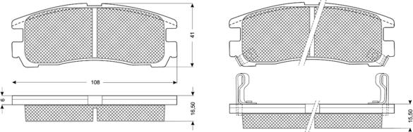 Procodis France PF1104 - Kit pastiglie freno, Freno a disco autozon.pro