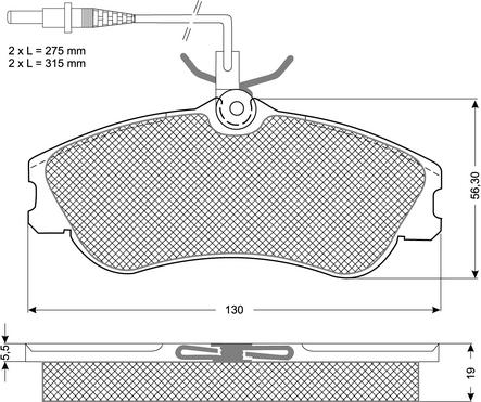 ATE 602829 - Kit pastiglie freno, Freno a disco autozon.pro