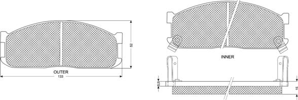 Procodis France PF1117 - Kit pastiglie freno, Freno a disco autozon.pro