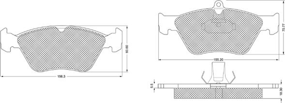 Procodis France PF1188 - Kit pastiglie freno, Freno a disco autozon.pro