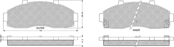 Procodis France PF1183 - Kit pastiglie freno, Freno a disco autozon.pro