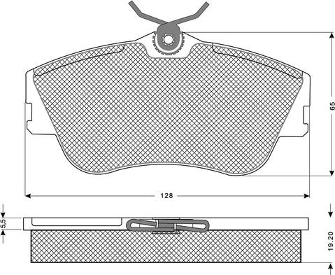 Procodis France PF1182 - Kit pastiglie freno, Freno a disco autozon.pro