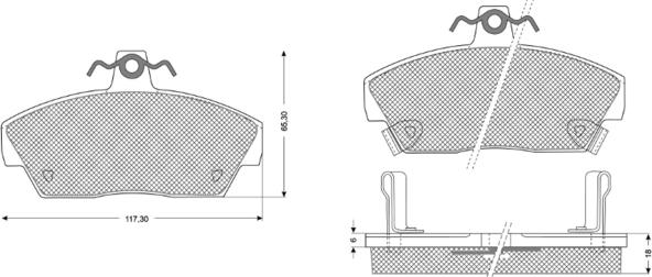 Procodis France PF1139 - Kit pastiglie freno, Freno a disco autozon.pro