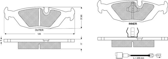 Procodis France PF11301 - Kit pastiglie freno, Freno a disco autozon.pro