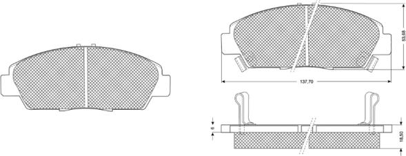 Procodis France PF1138 - Kit pastiglie freno, Freno a disco autozon.pro