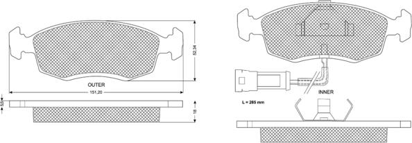 Procodis France PF1133 - Kit pastiglie freno, Freno a disco autozon.pro