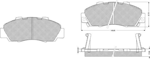 Procodis France PF1137 - Kit pastiglie freno, Freno a disco autozon.pro