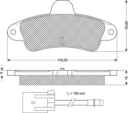 Procodis France PF11201 - Kit pastiglie freno, Freno a disco autozon.pro