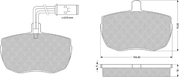 Procodis France PF1123 - Kit pastiglie freno, Freno a disco autozon.pro