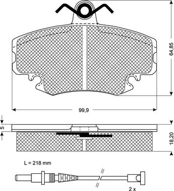 Procodis France PF1178 - Kit pastiglie freno, Freno a disco autozon.pro