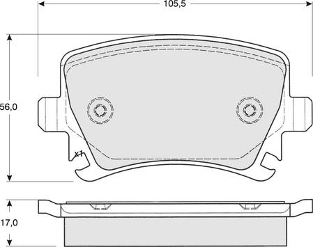 Procodis France PF1395 - Kit pastiglie freno, Freno a disco autozon.pro