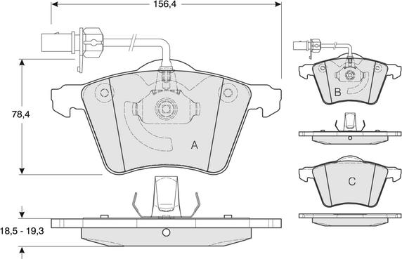 Procodis France PF1392 - Kit pastiglie freno, Freno a disco autozon.pro