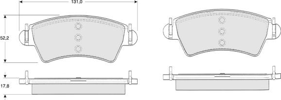 Procodis France PF1344 - Kit pastiglie freno, Freno a disco autozon.pro