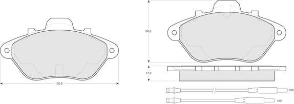 Procodis France PF1345 - Kit pastiglie freno, Freno a disco autozon.pro