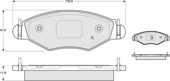 Procodis France PF1343 - Kit pastiglie freno, Freno a disco autozon.pro