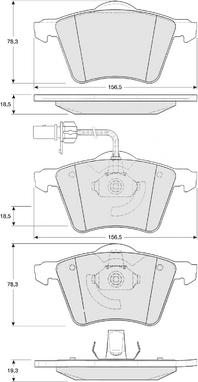 Procodis France PF1358 - Kit pastiglie freno, Freno a disco autozon.pro