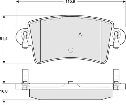 Procodis France PF1352 - Kit pastiglie freno, Freno a disco autozon.pro