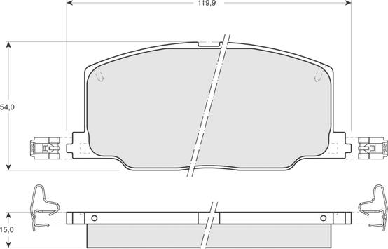 Procodis France PF1369 - Kit pastiglie freno, Freno a disco autozon.pro