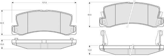 Procodis France PF1366 - Kit pastiglie freno, Freno a disco autozon.pro