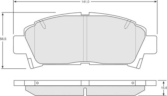 Procodis France PF1363 - Kit pastiglie freno, Freno a disco autozon.pro