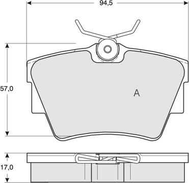 Procodis France PF1309 - Kit pastiglie freno, Freno a disco autozon.pro