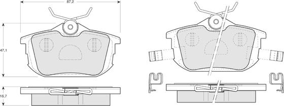 Procodis France PF1307 - Kit pastiglie freno, Freno a disco autozon.pro