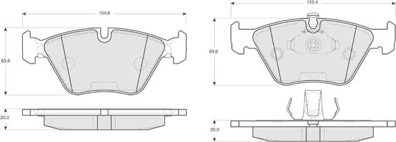 Procodis France PF1318 - Kit pastiglie freno, Freno a disco autozon.pro