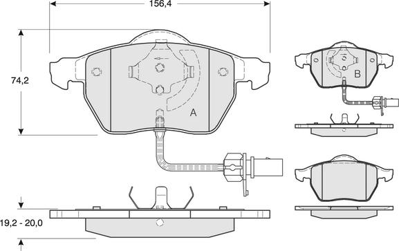 Procodis France PF1313 - Kit pastiglie freno, Freno a disco autozon.pro