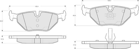 Procodis France PF1317 - Kit pastiglie freno, Freno a disco autozon.pro