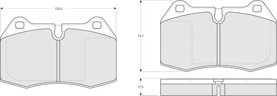 Procodis France PF1324 - Kit pastiglie freno, Freno a disco autozon.pro