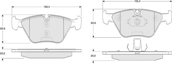 Procodis France PF1320 - Kit pastiglie freno, Freno a disco autozon.pro