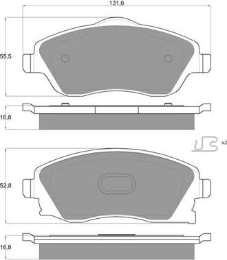 Procodis France PF1299 - Kit pastiglie freno, Freno a disco autozon.pro