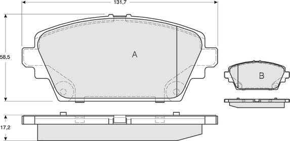 Procodis France PF1294 - Kit pastiglie freno, Freno a disco autozon.pro