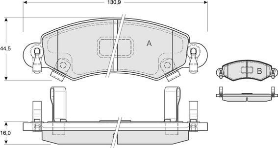 Procodis France PF1296 - Kit pastiglie freno, Freno a disco autozon.pro