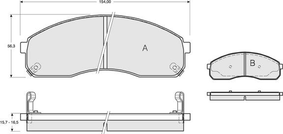 Procodis France PF1242 - Kit pastiglie freno, Freno a disco autozon.pro