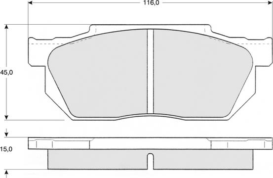 Procodis France PF1264 - Kit pastiglie freno, Freno a disco autozon.pro