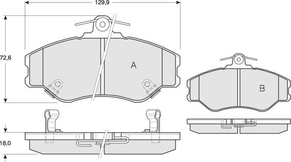 Procodis France PF1266 - Kit pastiglie freno, Freno a disco autozon.pro