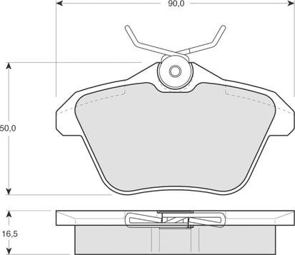 Procodis France PF1268 - Kit pastiglie freno, Freno a disco autozon.pro