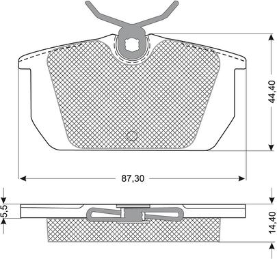 Procodis France PF1201 - Kit pastiglie freno, Freno a disco autozon.pro