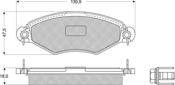 Procodis France PF1215 - Kit pastiglie freno, Freno a disco autozon.pro