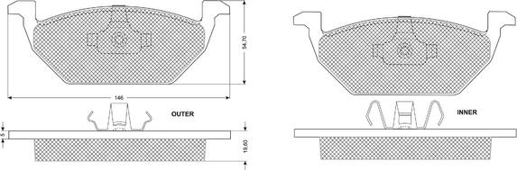 Procodis France PF1210 - Kit pastiglie freno, Freno a disco autozon.pro