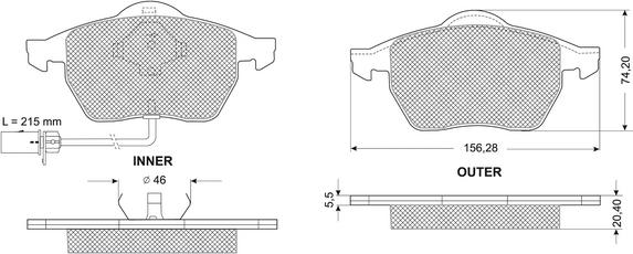 Procodis France PF1213 - Kit pastiglie freno, Freno a disco autozon.pro