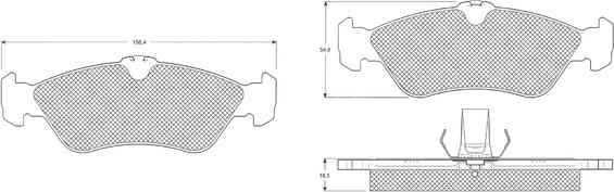 Procodis France PF1232 - Kit pastiglie freno, Freno a disco autozon.pro