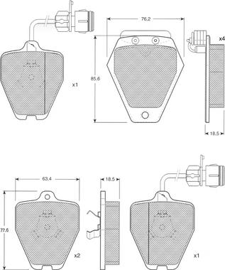 Procodis France PF1226 - Kit pastiglie freno, Freno a disco autozon.pro