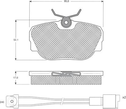 Procodis France PF12201 - Kit pastiglie freno, Freno a disco autozon.pro