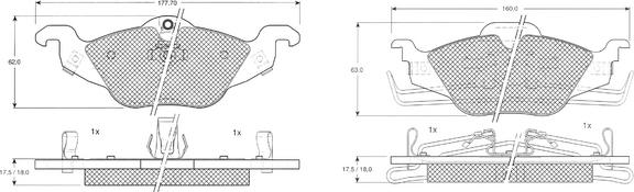 Procodis France PF1221 - Kit pastiglie freno, Freno a disco autozon.pro